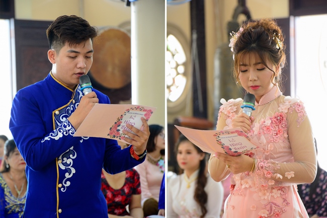 The Wedding Ceremony at the pagoda