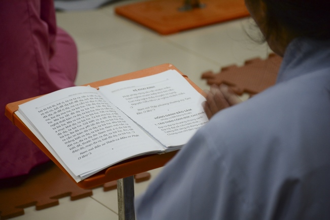 The repentant Ceremony at Dang Phap Pagoda, Binh Phuoc