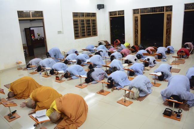 The repentant Ceremony at Dang Phap Pagoda, Binh Phuoc
