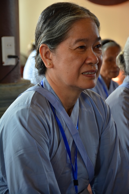 The 3rd day of three day meditating - reciting the Buddha's name at Tay Khanh Pagoda