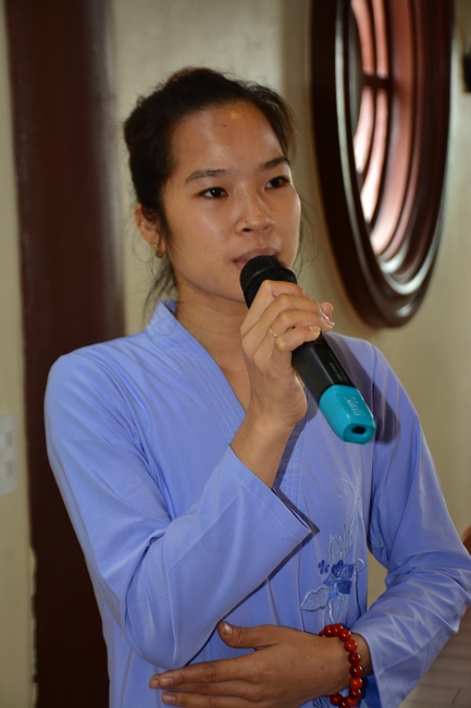 The 3rd day of three day meditating - reciting the Buddha's name at Tay Khanh Pagoda
