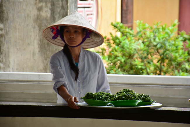 The 3rd day of three day meditating - reciting the Buddha's name at Tay Khanh Pagoda