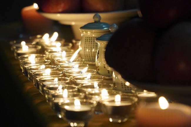 Preaching dharma talk in Taipei, Taiwan