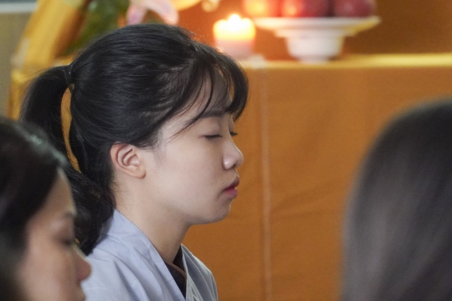 Preaching dharma talk in Taipei, Taiwan