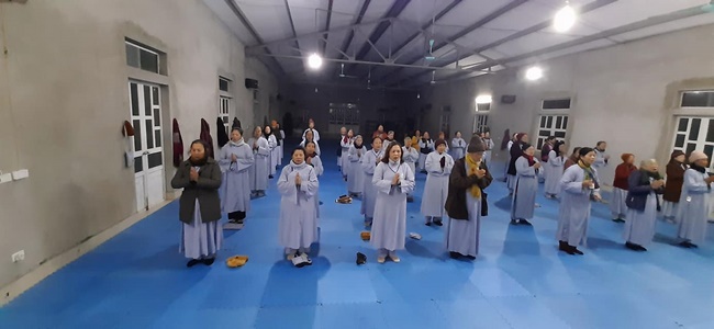 The 9th retreat “Learning Practice as the Buddha's teachings” at Dong Cao Pagoda