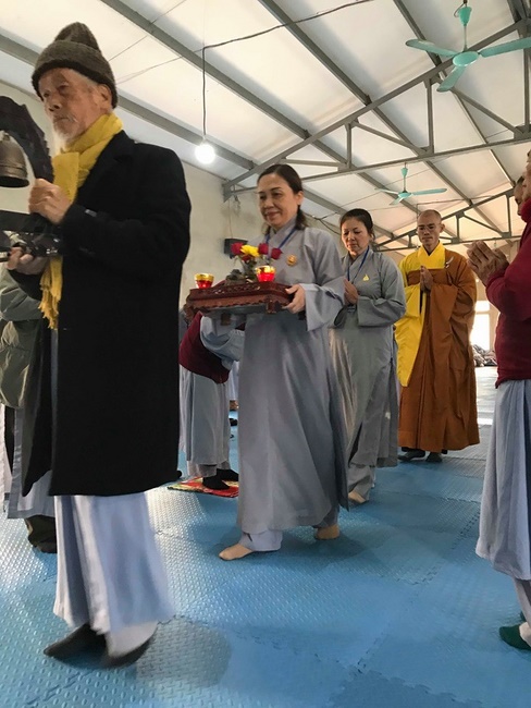 The 2nd day - The 9th retreat  “Learning Practice as the Buddha's teachings” at Dong Cao Pagoda