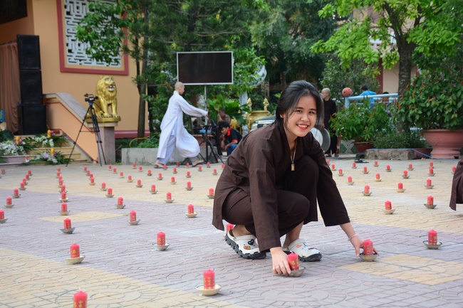 Flower Lantern festival on Amitabha Buddha 's Birthday at Long Hoa Pagoda – Long An