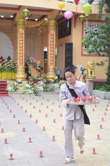 Flower Lantern festival on Amitabha Buddha 's Birthday at Long Hoa Pagoda – Long An