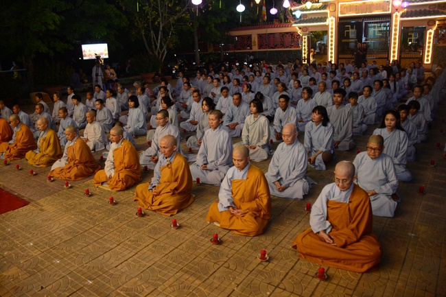 Flower Lantern festival on Amitabha Buddha 's Birthday at Long Hoa Pagoda – Long An