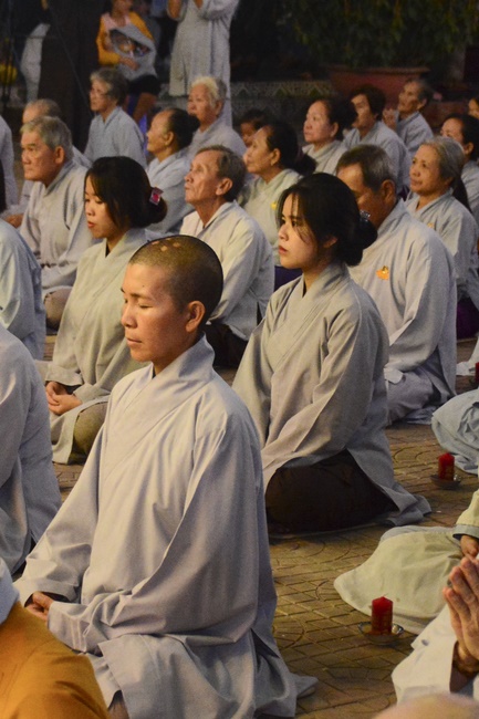 Flower Lantern festival on Amitabha Buddha 's Birthday at Long Hoa Pagoda – Long An