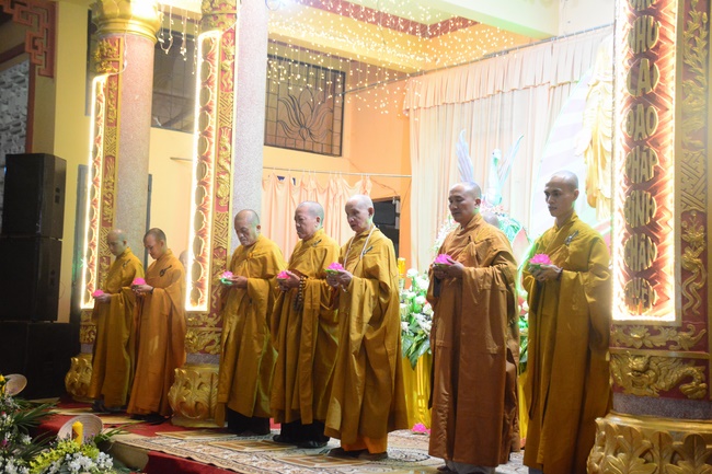 Flower Lantern festival on Amitabha Buddha 's Birthday at Long Hoa Pagoda – Long An