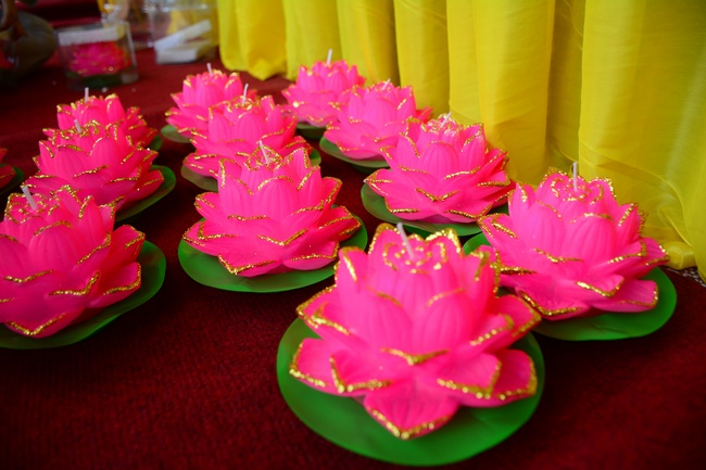 Flower Lantern festival on Amitabha Buddha 's Birthday at Long Hoa Pagoda – Long An