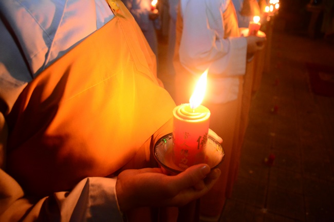 Flower Lantern festival on Amitabha Buddha 's Birthday at Long Hoa Pagoda – Long An