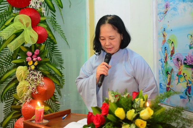 A Ceremony Lighting  Flower Lanterns to Celebrate Birthday Of Amitabha Buddha at Phuoc Thien Pagoda, Ho Chi Minh City