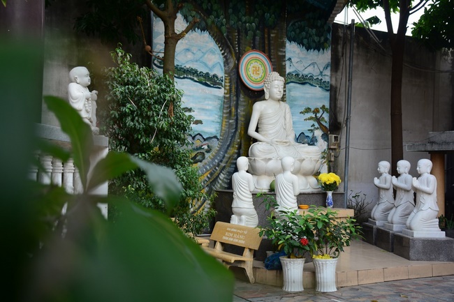A Ceremony Lighting  Flower Lanterns to Celebrate Birthday Of Amitabha Buddha at Phuoc Thien Pagoda, Ho Chi Minh City