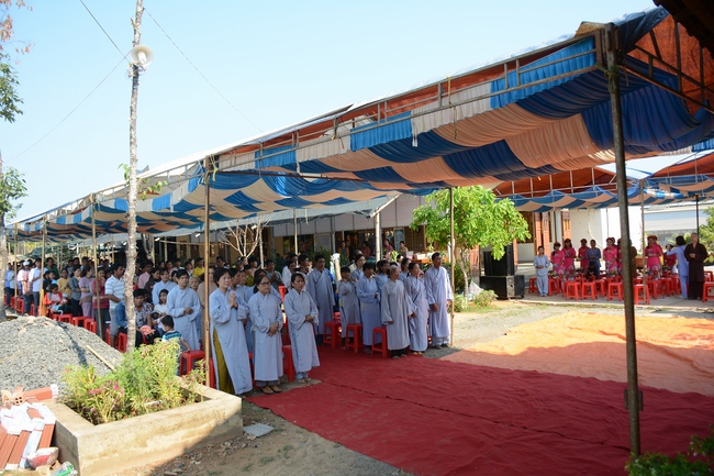 The ceremony praying for peace in the beginning of the early year at Dang Phap pagoda - Binh Phuoc