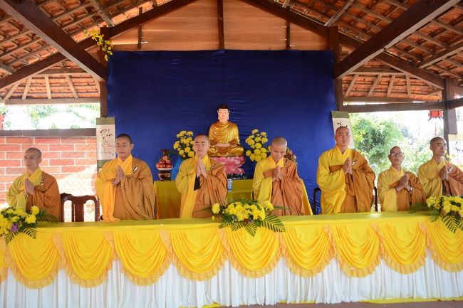 The ceremony praying for peace in the beginning of the early year at Dang Phap pagoda - Binh Phuoc