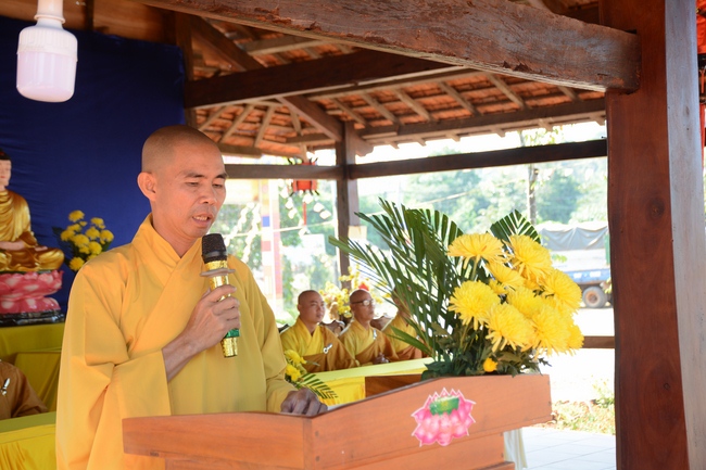 The ceremony praying for peace in the beginning of the early year at Dang Phap pagoda - Binh Phuoc