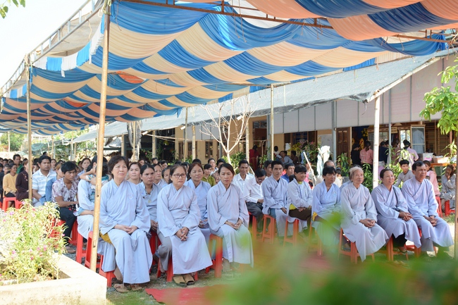 The ceremony praying for peace in the beginning of the early year at Dang Phap pagoda - Binh Phuoc