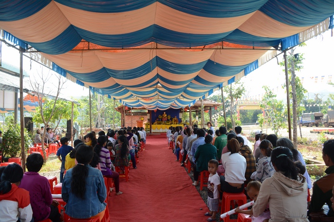 The ceremony praying for peace in the beginning of the early year at Dang Phap pagoda - Binh Phuoc