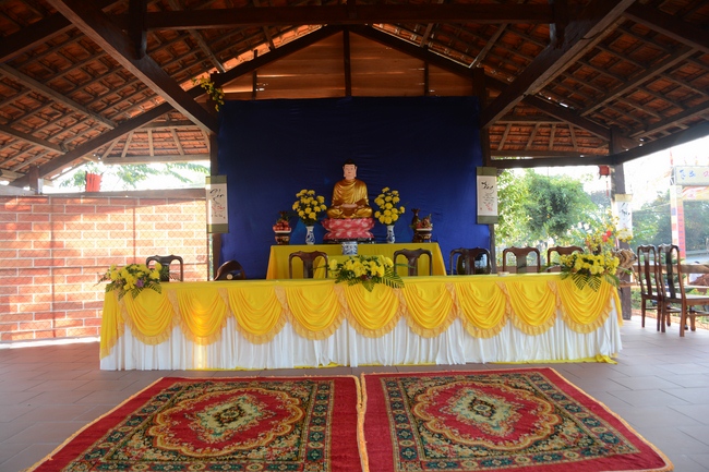 The ceremony praying for peace in the beginning of the early year at Dang Phap pagoda - Binh Phuoc