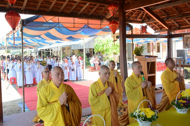 The ceremony praying for peace in the beginning of the early year at Dang Phap pagoda - Binh Phuoc