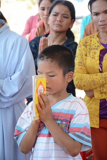 The ceremony praying for peace in the beginning of the early year at Dang Phap pagoda - Binh Phuoc