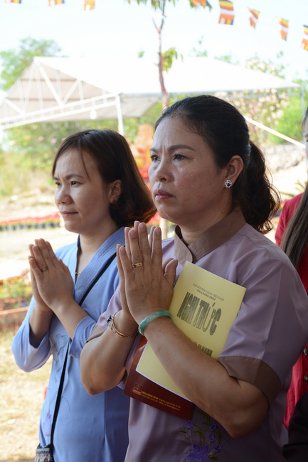 The ceremony praying for peace in the beginning of the early year at Dang Phap pagoda - Binh Phuoc