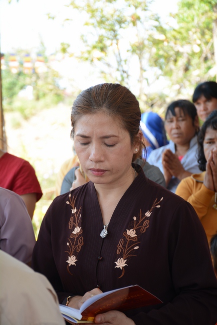 The ceremony praying for peace in the beginning of the early year at Dang Phap pagoda - Binh Phuoc