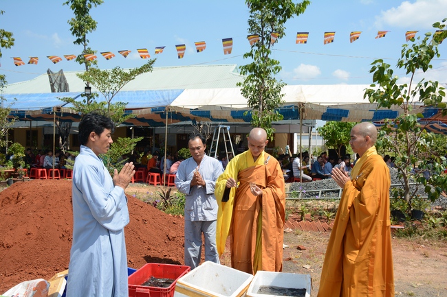 The ceremony praying for peace in the beginning of the early year at Dang Phap pagoda - Binh Phuoc