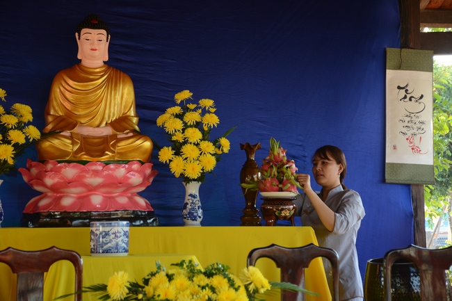 The ceremony praying for peace in the beginning of the early year at Dang Phap pagoda - Binh Phuoc