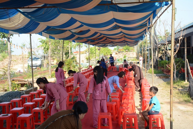 The ceremony praying for peace in the beginning of the early year at Dang Phap pagoda - Binh Phuoc