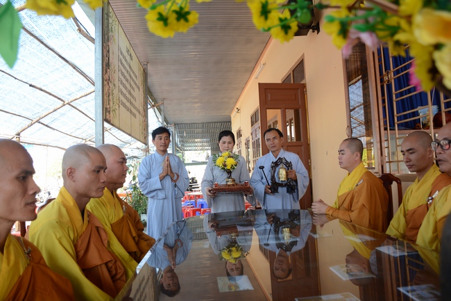 The ceremony praying for peace in the beginning of the early year at Dang Phap pagoda - Binh Phuoc