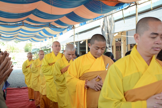 The ceremony praying for peace in the beginning of the early year at Dang Phap pagoda - Binh Phuoc