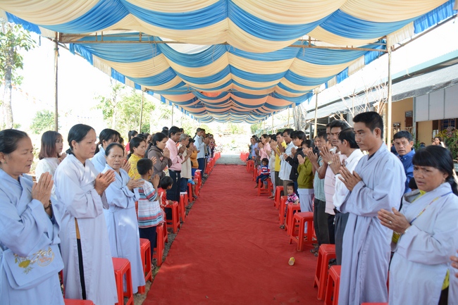 The ceremony praying for peace in the beginning of the early year at Dang Phap pagoda - Binh Phuoc