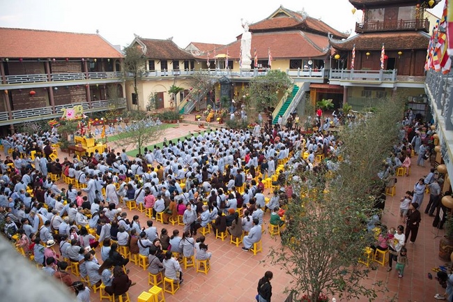 Chùa Hòa Phúc:  Hàng nghìn Phật tử về tham dự Đại lễ cầu an đầu năm