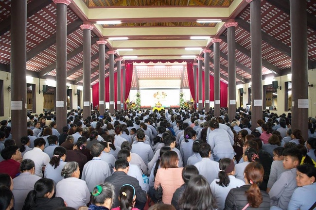 Chùa Hòa Phúc:  Hàng nghìn Phật tử về tham dự Đại lễ cầu an đầu năm