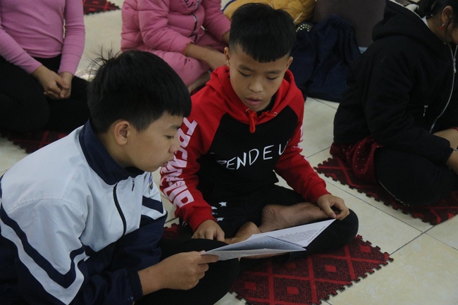 Hoa Phuc Pagoda: More than 150 children attended the first spring retreat in the Year of the Pig