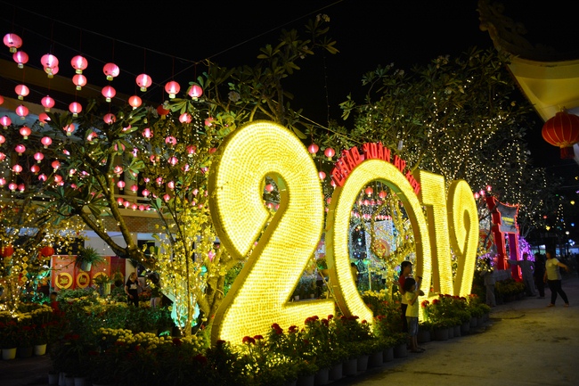 Series photos of activities preparing for the New Year 2019