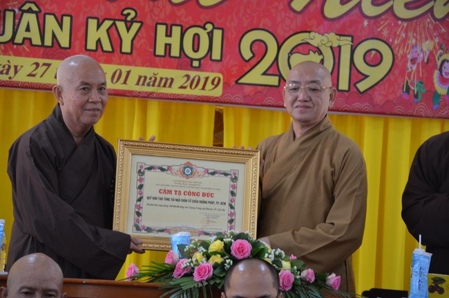 Attending the Final Year Ceremony of the Buddhist Intermediate Institute, Creature Release in Can Tho City.