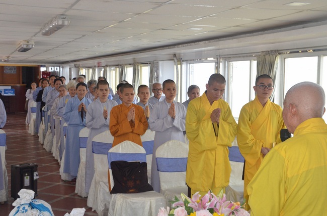 Attending the Final Year Ceremony of the Buddhist Intermediate Institute, Creature Release in Can Tho City.