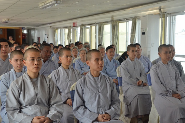 Attending the Final Year Ceremony of the Buddhist Intermediate Institute, Creature Release in Can Tho City.