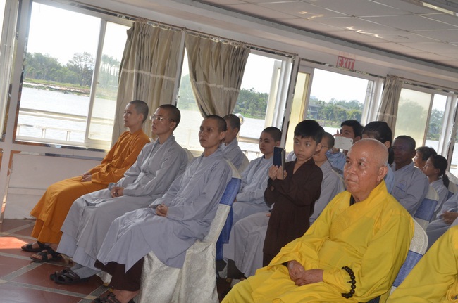 Attending the Final Year Ceremony of the Buddhist Intermediate Institute, Creature Release in Can Tho City.