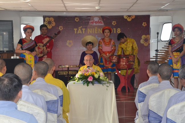Attending the Final Year Ceremony of the Buddhist Intermediate Institute, Creature Release in Can Tho City.