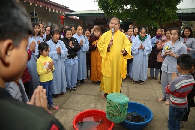 The ceremony of refuging on the Three Jewels at Dong Cao Pagoda - Thanh Hoa