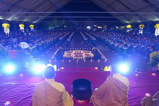 Shimmering candles at Co Tan Pagoda - Hai Duong
