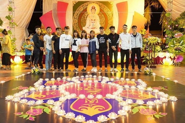 Shimmering candles at Co Tan Pagoda - Hai Duong