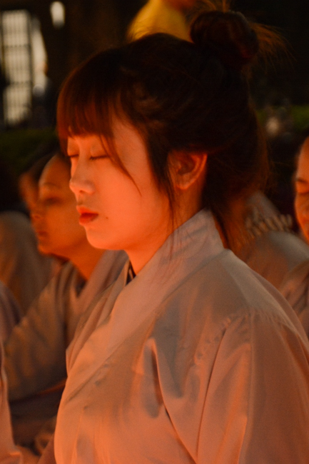 The lantern-flower night commemorating to Bodhisattva Avalokitesvara at Tay Khanh Pagoda.
