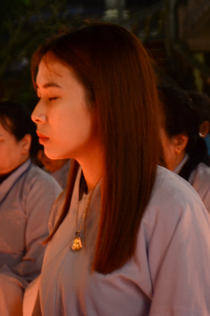 The lantern-flower night commemorating to Bodhisattva Avalokitesvara at Tay Khanh Pagoda.