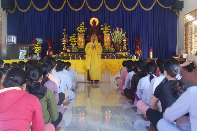 The ceremony of taking refuge at Dang Phap Pagoda- Binh Phuoc Province
